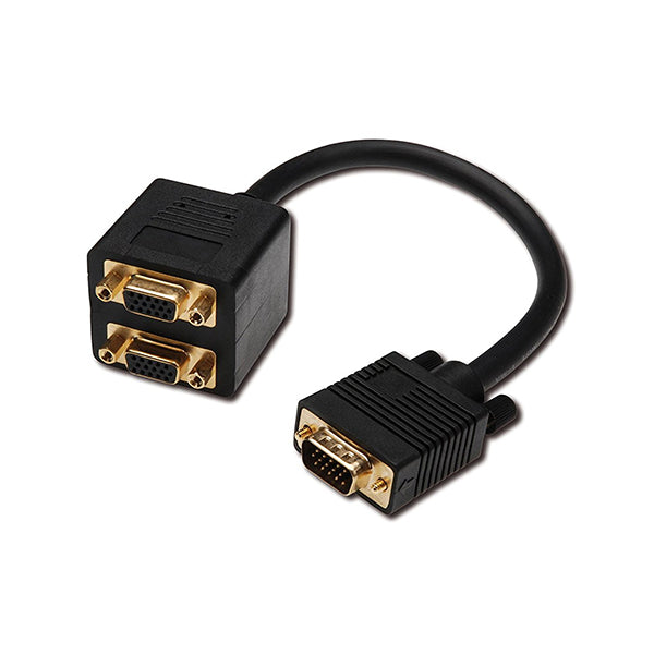 DIGITUS CABO Y VGA-2XVGA GOLD PLATE MF 0.20M