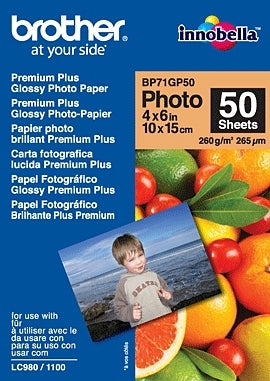 Brother BP71GP50 Premium Glossy Photo Paper papel fotográfico Bra