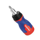CHAVE DE FENDA DE CATRACA CURTA, 8 EM 1, 115 X 37 X 36,5 MM
