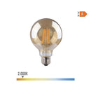 LÂMPADA GLOBO COM FILAMENTO DE LED. VIDRO VINTAGE E27 8W 720LM 20