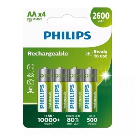 Philips Rechargeables Pilha R6B4B260/10