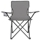 CADEIRA DE PESCA RESISTENTE DOBRÁVEL CINZA CLARO