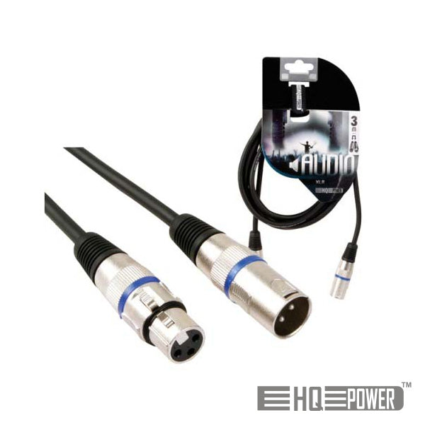 CABO XLR 3P MACHO  XLR 3P FÊMEA 3M HQ POWER