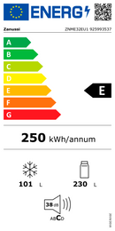 FRIGORÍFICO COMBINADO ZANUSSI ZNME32EU1