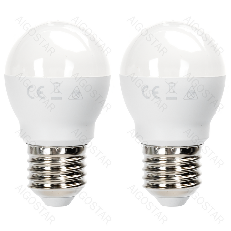 LÂMPADA DE LED G45 12W 6500K 1170LM E27 2PCS