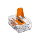 CONECTOR RÁPIDO COM ALAVANCA 2 CONDUTORES, Ø MÁXIMO 4 MM², 450 V,