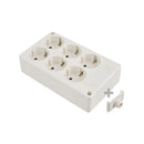 TOMADA DE SUPERFÍCIE BIPOLAR COM 6 TOMADAS T/TL 10/16A 250V RETAN
