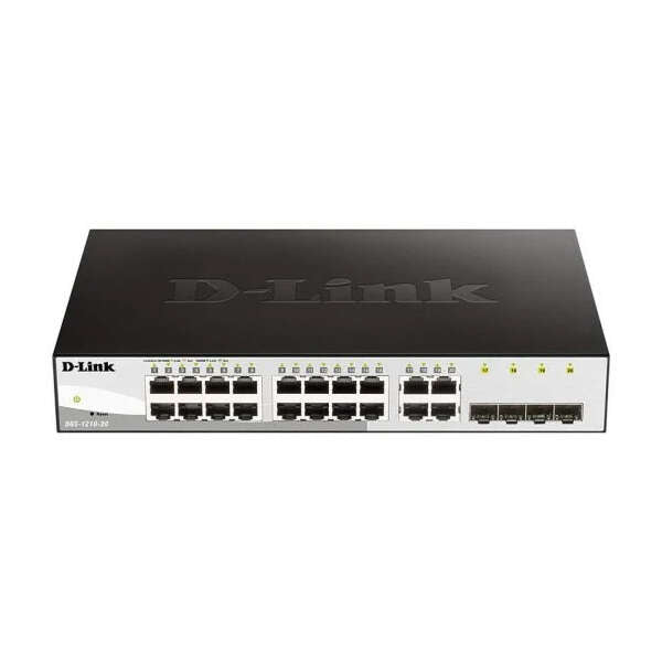 SWITCH  D-LINK 24-PORT 101001000MBPS GIGABIT SMART