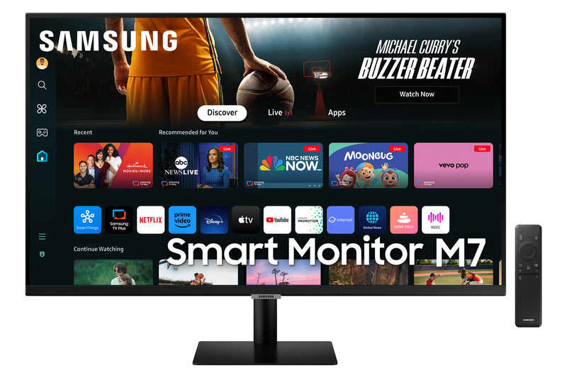 Samsung Smart Monitor M7 M70D monitor de ecrã 81,3 cm (32") 3840