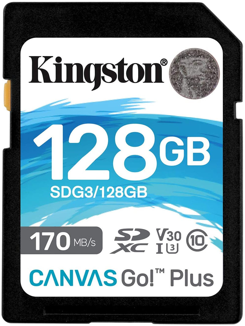SD KINGSTON 128GB SDXC CANVAS GO PLUS 170R C10 UHS-I U3 V30