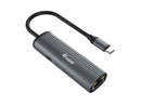 Equip 133486 hub de interface USB Type-C 1000 Mbit/s Preto, Cinze