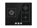 Hisense GG633B placa Preto Balcão 58 cm Gás 3 zona(s)