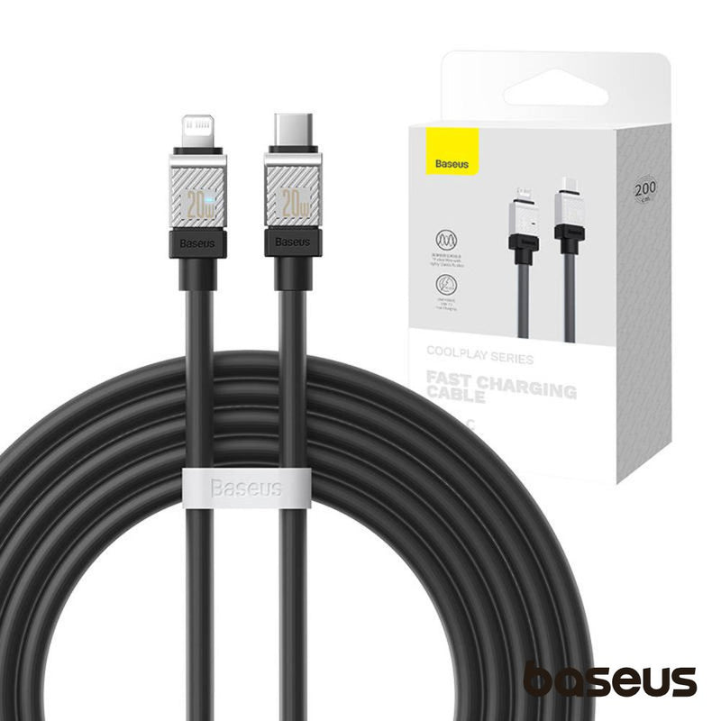 CABO USB-C  LIGHTNING MACHO 20W PD 2M COOLPLAY BASEUS