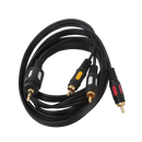 CABO DE ÁUDIO 3X RCA 1,8M PRETO