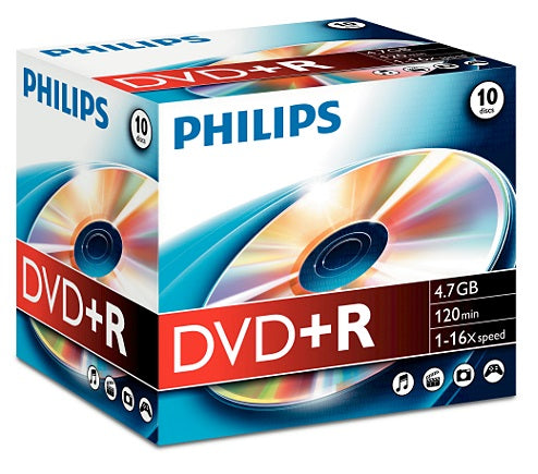 PHILIPS DVD+R 120MIN 4,7GB 16X