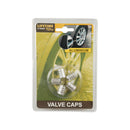 SET DE 5 TAMPÕES DE VÁLVULAS RODAS DE CARRO PRATA DUNLOP