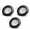 LED SPOTWLE DE ÂNGULO AJUSTÁVEL 4,5W 3000K (RECORTE: 65MM) 3PCS