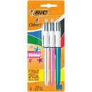 BOLÍGRAFOS DE TINTA DE ACEITE RETRÁCTIL BIC 4 COLORS SHINE 912275