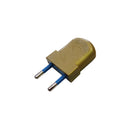 PACK 2 UNIDADES FICHA EUROPEIA OURO BIPOLAR 10A 4MM 250V