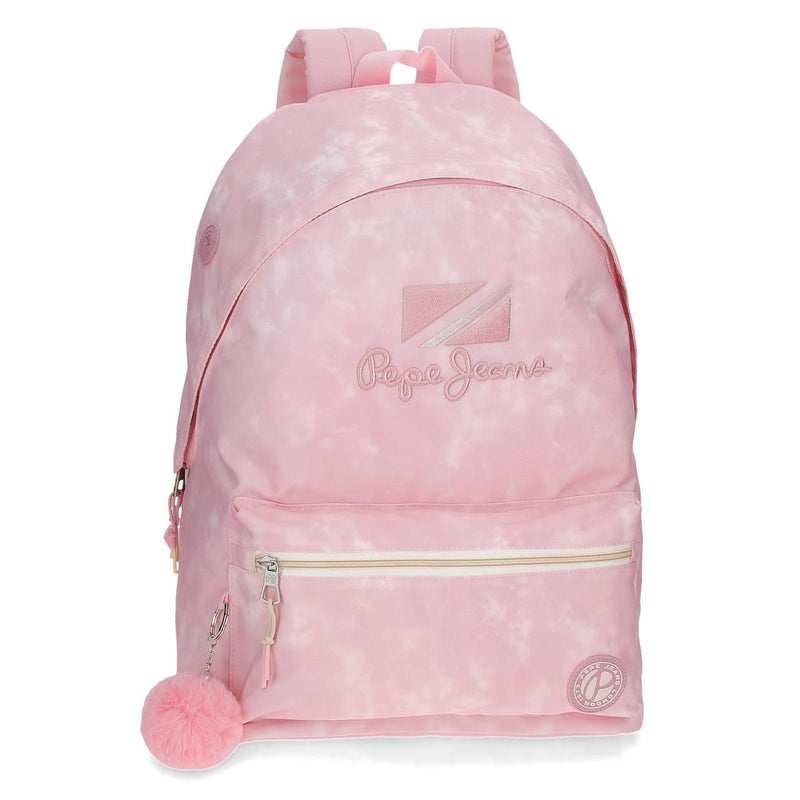 MOCHILA ESCOLAR PEPE JEANS HOLI 44 CM COR DE ROSA