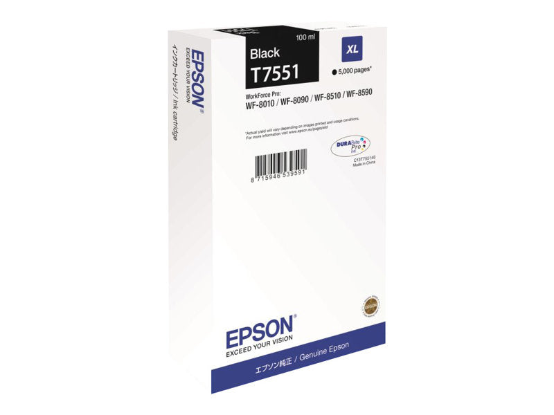 TINTEIRO EPSON PRETO T7551XL PRETO