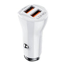 CARREGADOR DE CARRO 2XUSB LDNIO C511Q + CABO USB-C PRETO