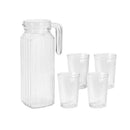 JOGO DEJARRO + 4 COPOS DE VIDRO, YE9000500, EXCELLENT HOUSEWARE