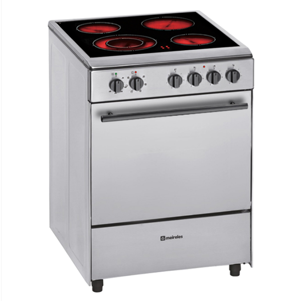 FOGÃO MEIRELES E-605-X VITROCERÂMICA E FORNO ELÉTRICO MULTIFUNÇÕE