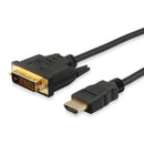 Equip 119322 adaptador de cabo de vídeo 2 m HDMI DVI-D Preto