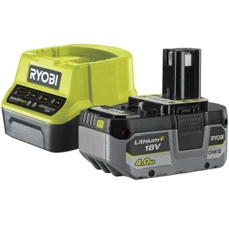 CARGADOR + BATERÍA DE LITIO RYOBI ONE+ RC18120-140X 18V 4,0AH