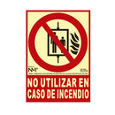 SINAL DE EXTINÇÃO ´´NO UTULIZAR EN CASO DE INCENDIO´´ CLASSE B