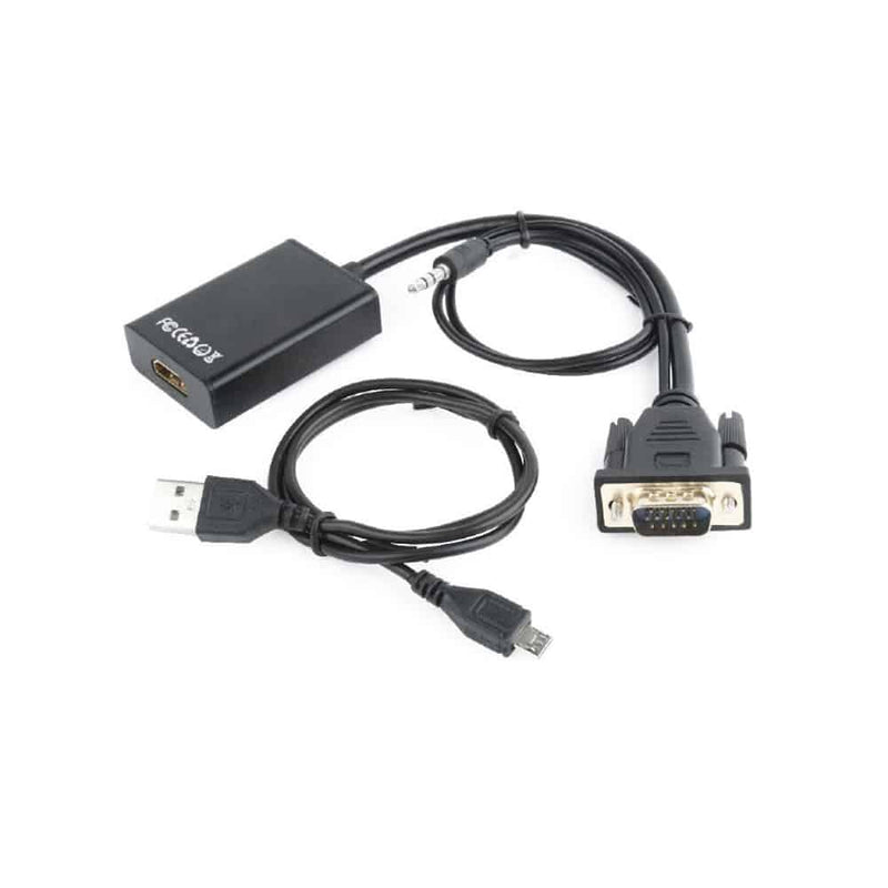 ADAPTADOR VGA PARA HDMI 15CM COM JACK SOM