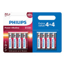 PILHA ALCALINA AA - LR06 1,5 V Ø14,5 X 50,5 MM, BLISTER COM 8 (4+