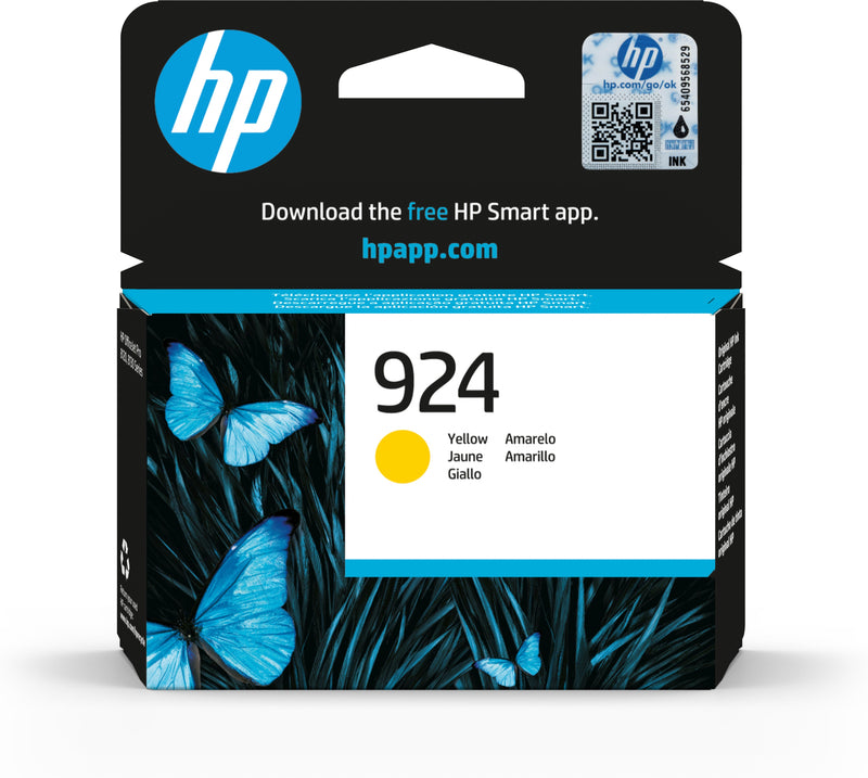 HP Tinteiro Original 924 Amarelo