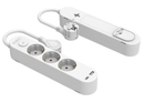 REGLETA SILVERSANZ 3 TOMAS + USB A + USB C BLANCA