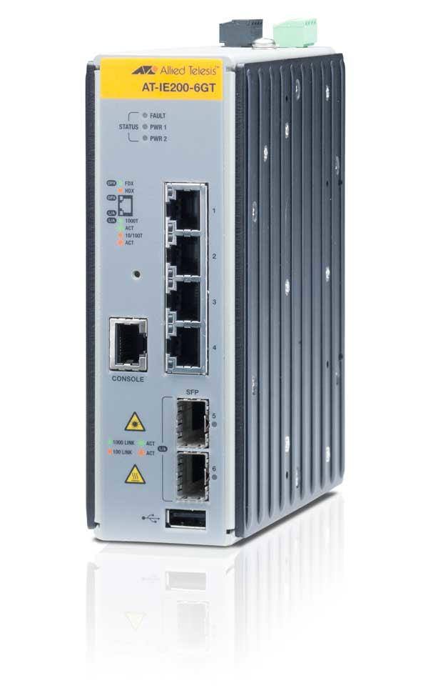 Allied Telesis AT-IE200-6GT Gerido L2 Gigabit Ethernet (10/100/10