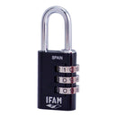 CADEADO COL COMBI30 PRETO 30MM. AÇO Ø5MM. COM COMBINAÇÃO IFAM