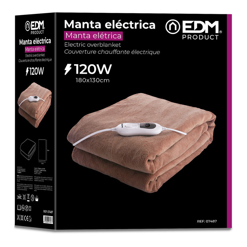 COBERTOR ELÉTRICO 120W 180X130CM EDM