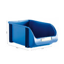 GAVETA EMPILHÁVEL DE 30CM COR TITANIUM AZUL