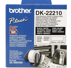 Brother DK-22210 etiquetadora Preto sobre branco