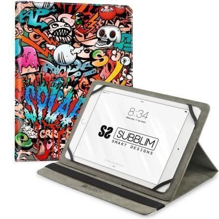 CAPA SUBBLIM TRENDY GRAFFITI PARA TABLETS DE 10.1"-11"