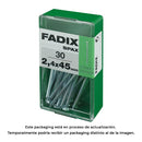 CAIXA S 30 UNID. PREGO CP AÇO 2,4X45MM FADIX