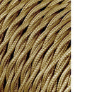 CABO TÊXTIL TRANÇADO 2X0,75MM C-12 OURO 25M