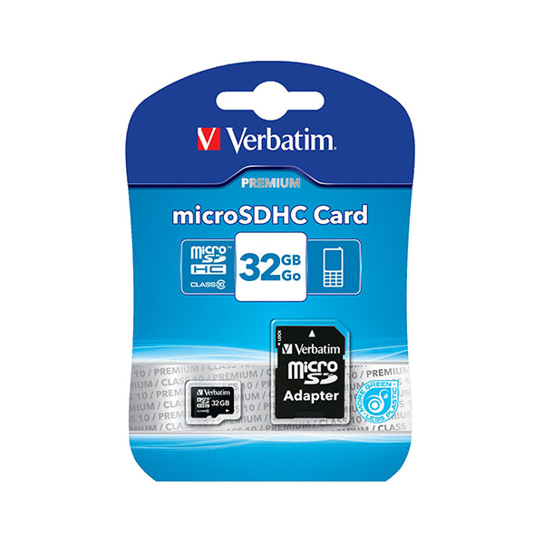 VERBATIM MICRO SDHC 32GB CLASS 10 CADAPTADOR