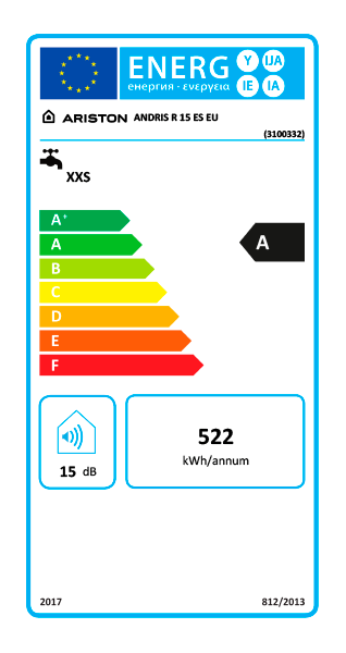 ARISTON - TERMOACUMULADOR ANDRIS R 15OREU