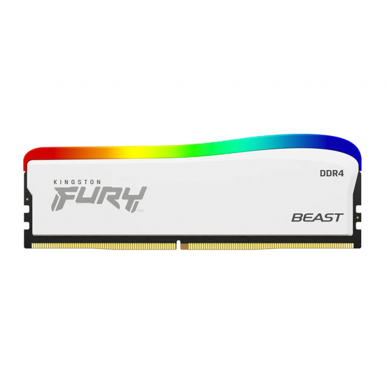 16GB 3600MTS DDR4 CL18 DIMM FURY BEAST WHITE RGB SE  -  PREÇO VÁL