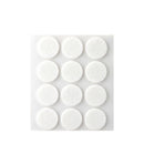 PACK 12 FELTROS ADESIVOS SINTETICOS BRANCOS, Ø22MM PLASFIX INOFIX