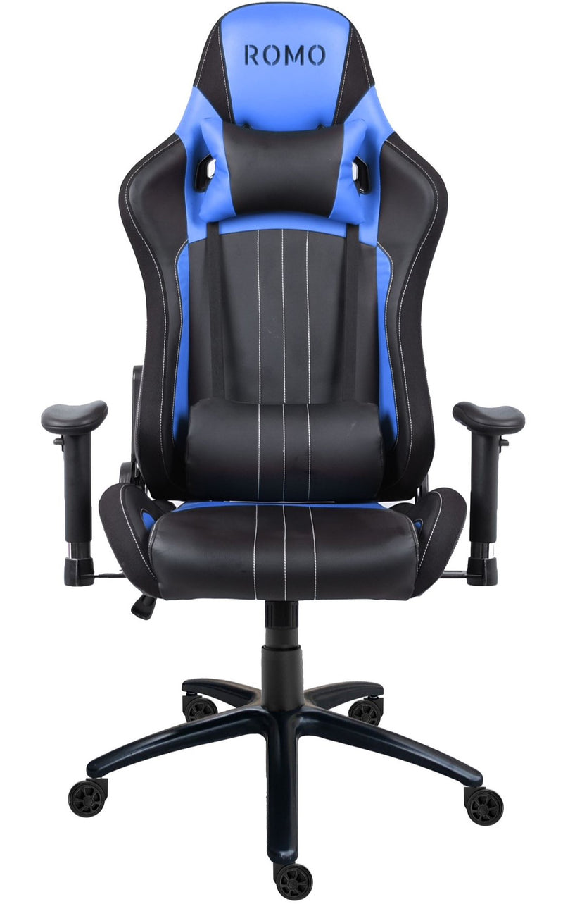 SILLA GAMING ROMO MURADING AZUL BASE ACERO