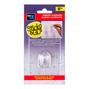 CABIDE ADERENTE REUTILIZAVEL 80X62MM TRANSPARENTE 1291-0-000 (BLI
