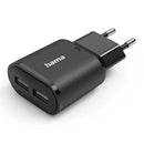 HAMA CARREGADOR 2X USBA 12 W, PRETO